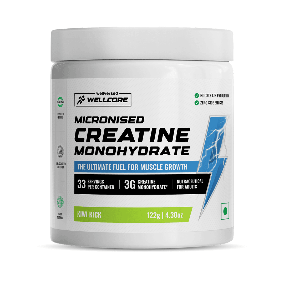 Wellcore - Pure Micronised Creatine Monohydrate | Kiwi Kick (122g
