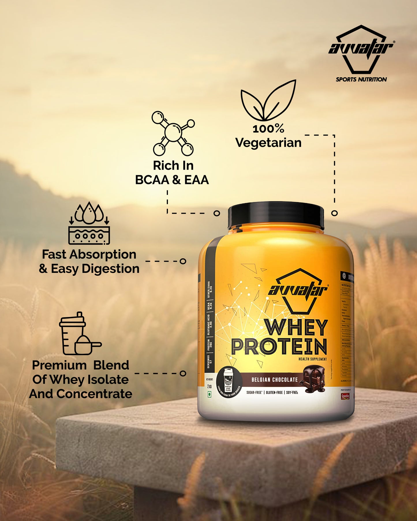 Avvatar Whey Protein 2kg