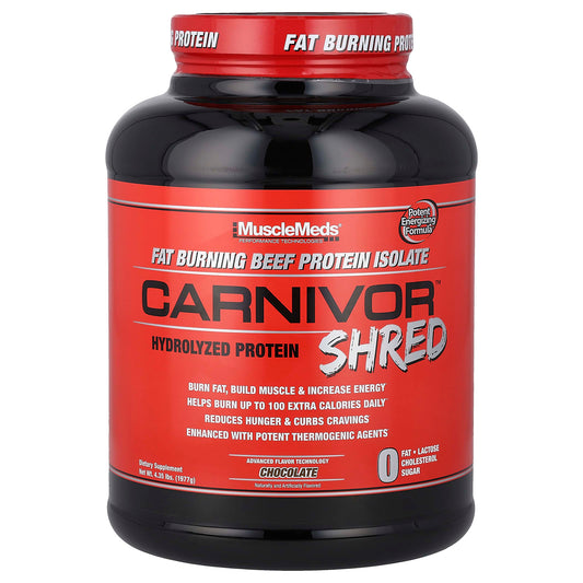 Carnivor Shred, Hydrolyzed Protein, Chocolate, 4.35 lbs (1,977 g) (Imported)