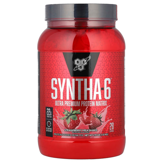 SYNTHA-6 Whey Protein Powder, Milk Protein Isolate, Strawberry Milkshake 1.32kg (Imported)