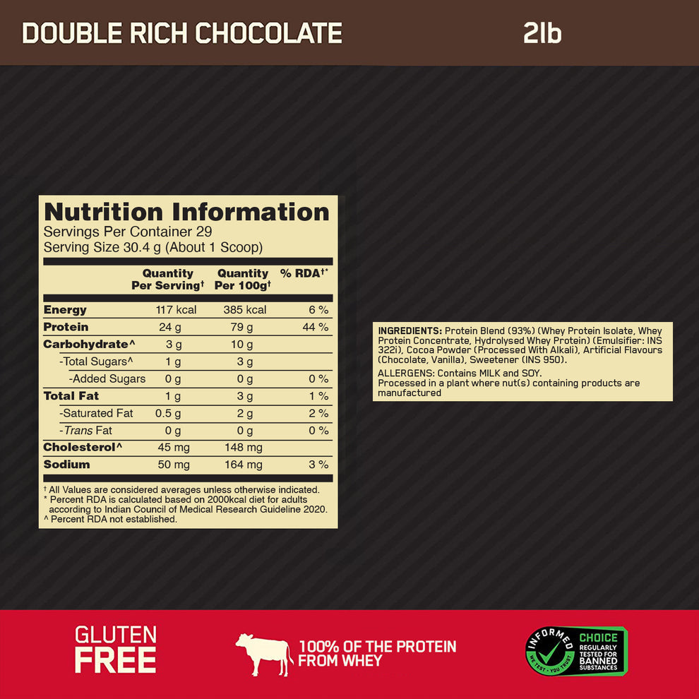 Optimum Nutrition Gold Standard 100% Whey Protein 907 g (2 lbs)