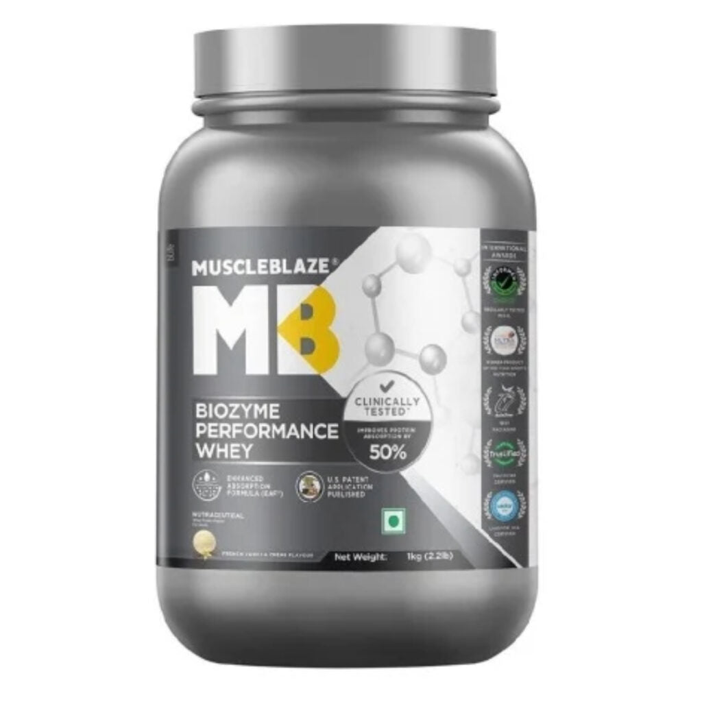 MuscleBlaze Biozyme Performance Whey, 1 kg