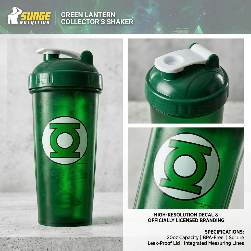 ⁠DC Green lantern plastic shaker 700ml (Imported)