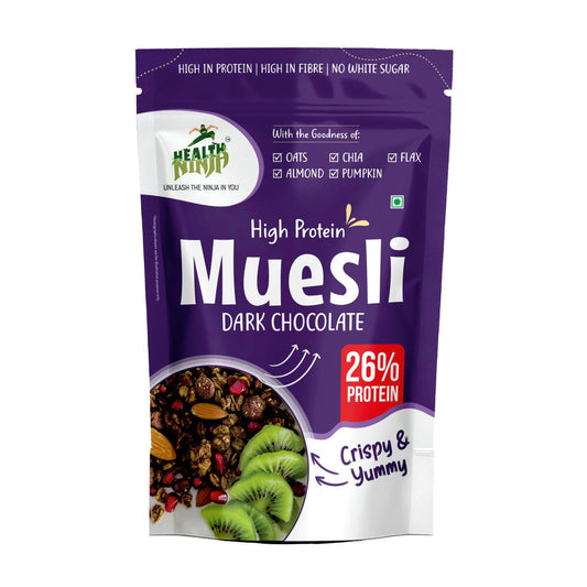 Health Ninja Dark Chocolate Muesli, 900 gms