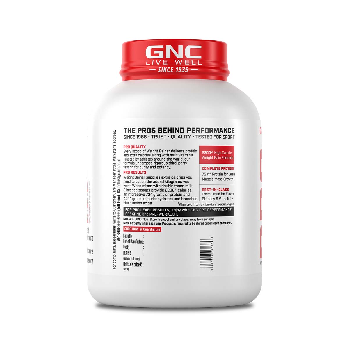 GNC Pro Performance Weight Gainer 3kg
