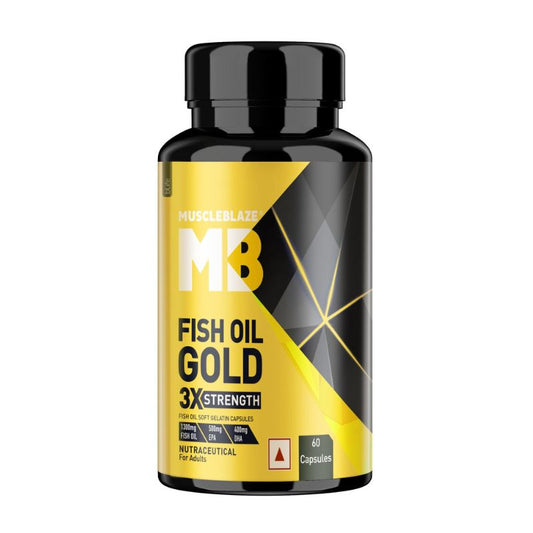 MuscleBlaze Omega 3 Fish Oil Gold,60 caps
