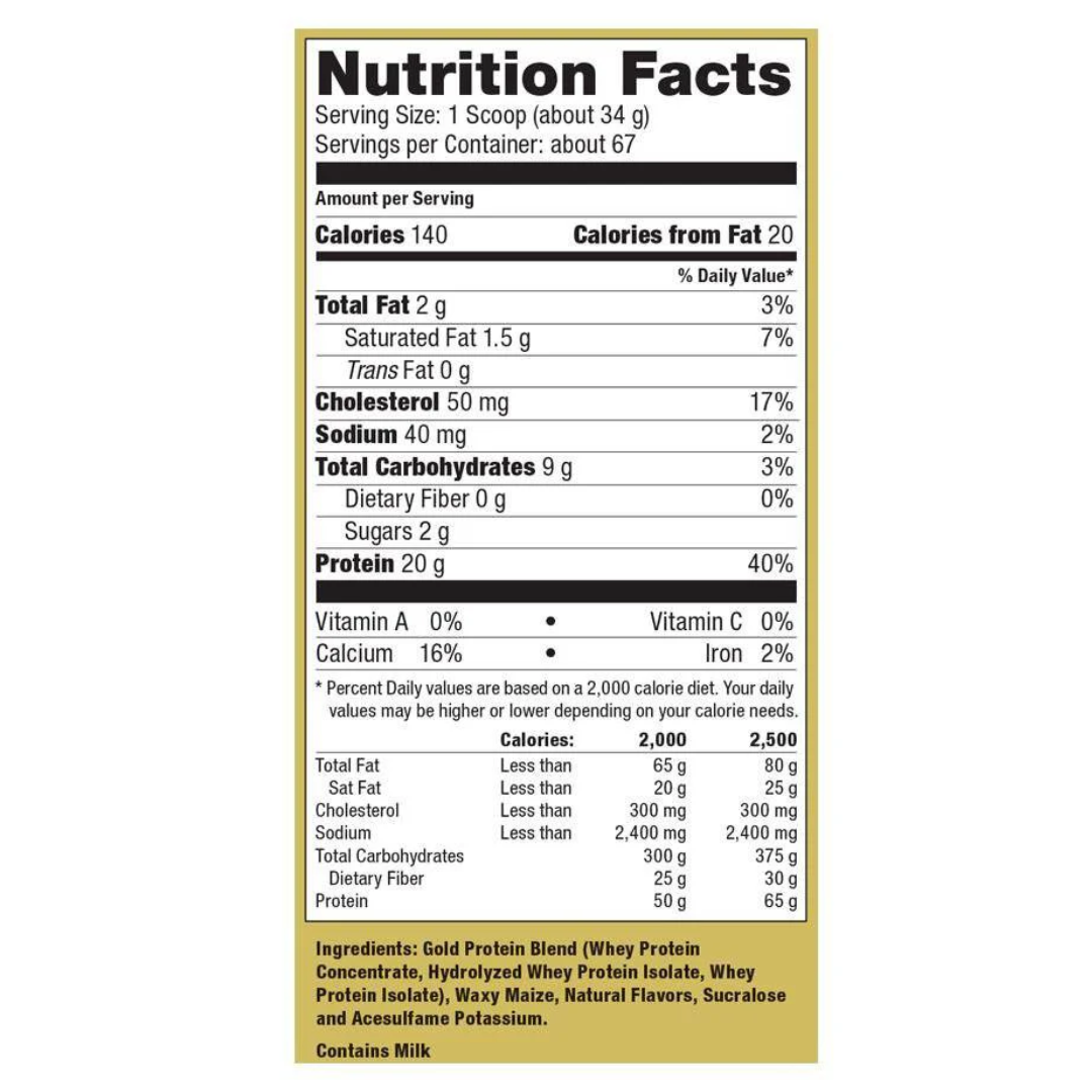 Ultimate nutrition whey gold 5lbs