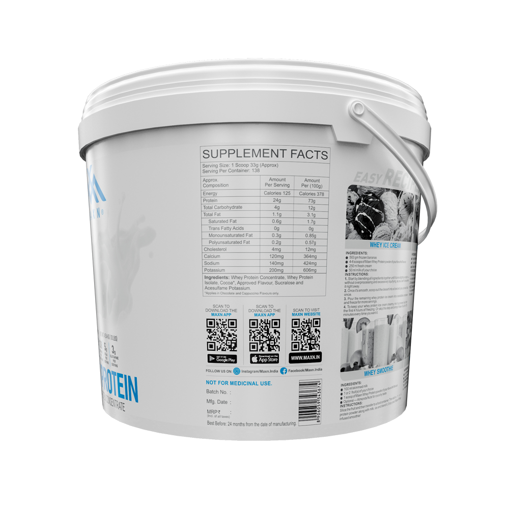 Maxn whey protein 4.54kg