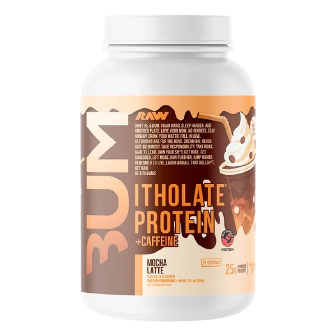 RAW Essential CBUM Itholate Whey Isolate Protein 25 Servings | Mocha latte