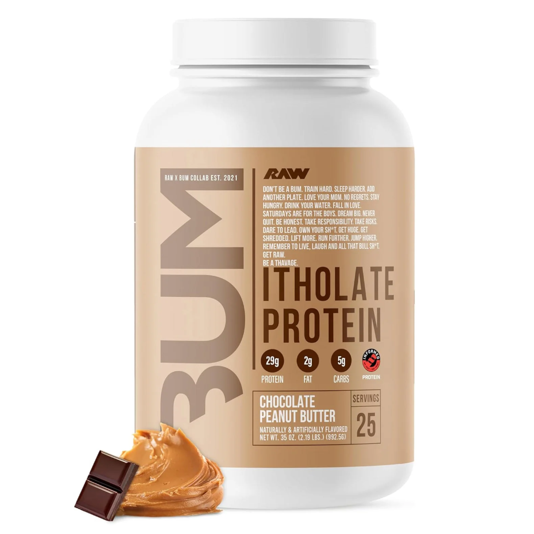 RAW Essential CBUM Itholate Whey Isolate Protein 25 Servings | Chocolate peanut butter