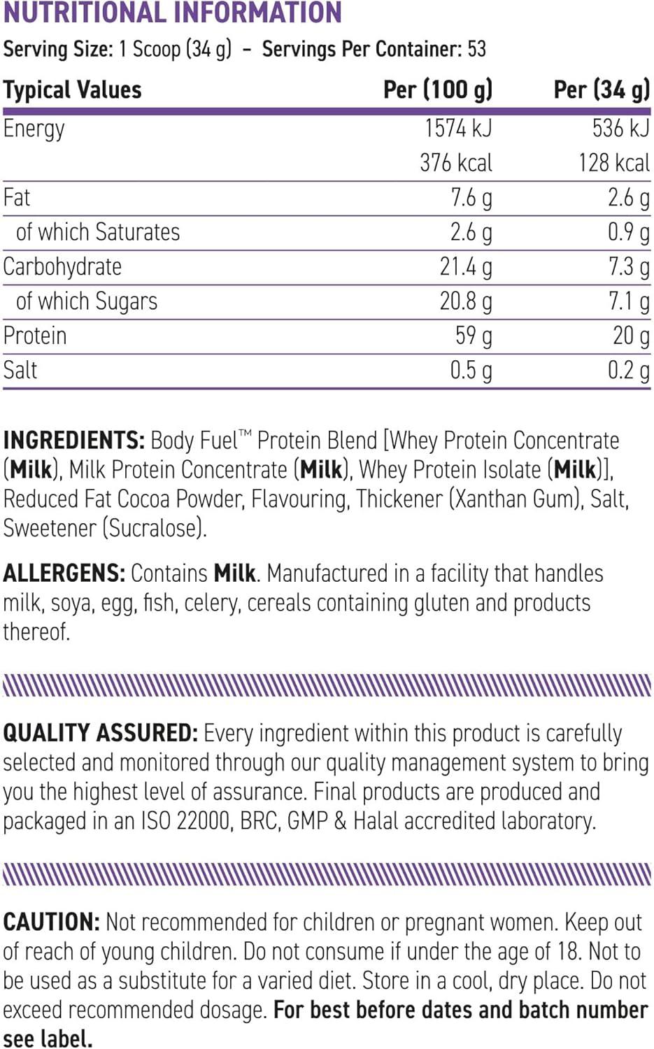 Applied Nutrition | Body fuel Whey Protein | 900g