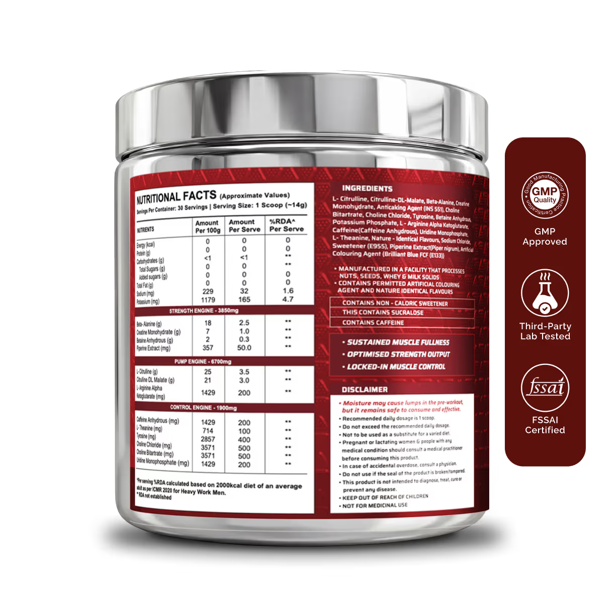 Dynamite Pre-Workout | Valencia Orange - (210g, 15 Servings)