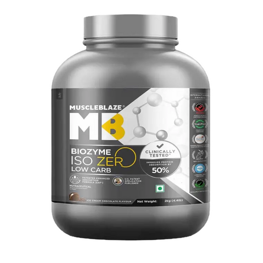Muscleblaze Biozyme Iso-Zero whey 2kg | Ice cream chocolate
