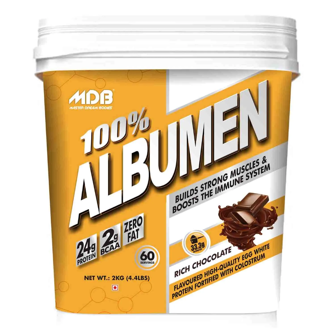 MDB 100% Albumen | 24g Protein High-Quality Egg White Powder | 2kg