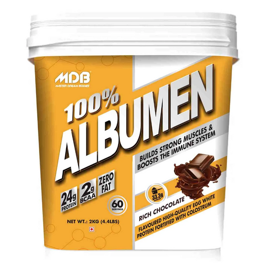 MDB 100% Albumen | 24g Protein High-Quality Egg White Powder | 2kg