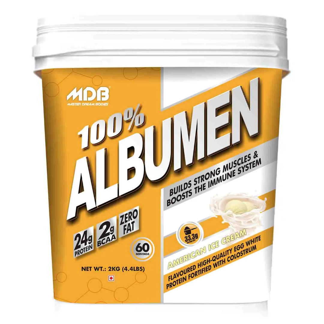 MDB 100% Albumen | 24g Protein High-Quality Egg White Powder | 2kg