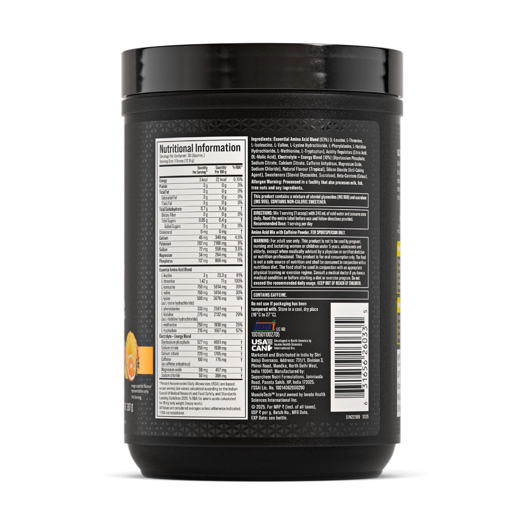 MuscleTech Eaa + | 30 Servings | Tropical Twist