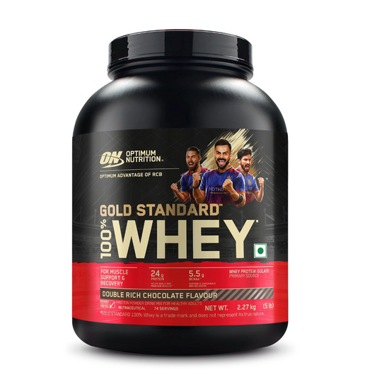 Optimum Nutrition (On) Gold Standard 100% Whey Protein Double Rich Chocolate Flavour | 5LBS