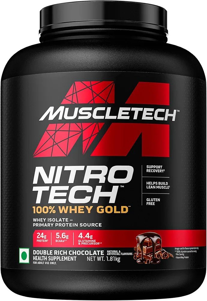 Muscletech Nitro-Tech Whey Gold Protein Powder 55 servings