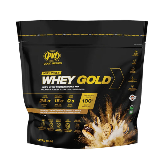 PVL Whey Gold 4 lbs | 24g Protein Canadian Whey