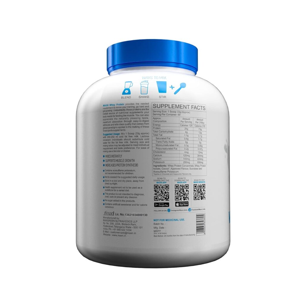 MAXN Whey Protein Concentrate | 4lbs