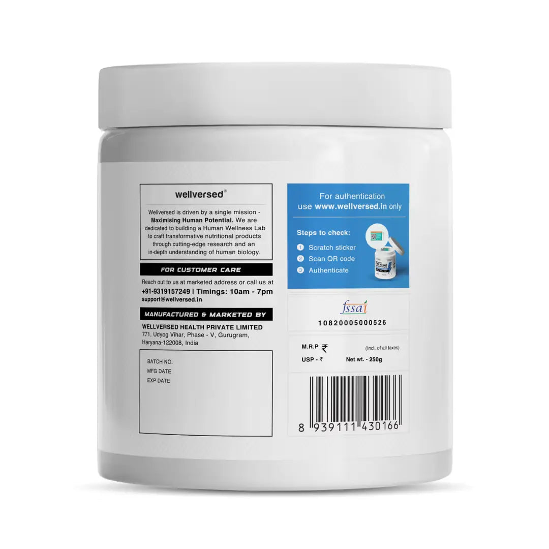 Wellcore - Pure Micronised Creatine Monohydrate | Lemon Lime (374g, 83 servings)