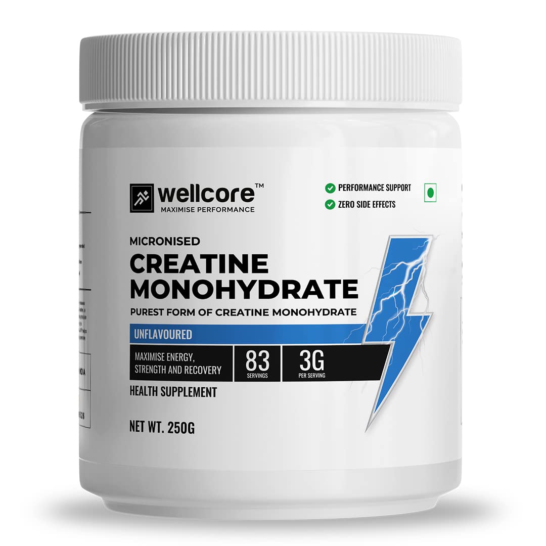 Wellcore - Micronised Creatine Monohydrate (250g, 83 Servings) - Surge ...